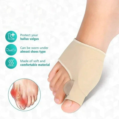 Tåstrumpa mot Hallux Valgus & Smärta (2 st)