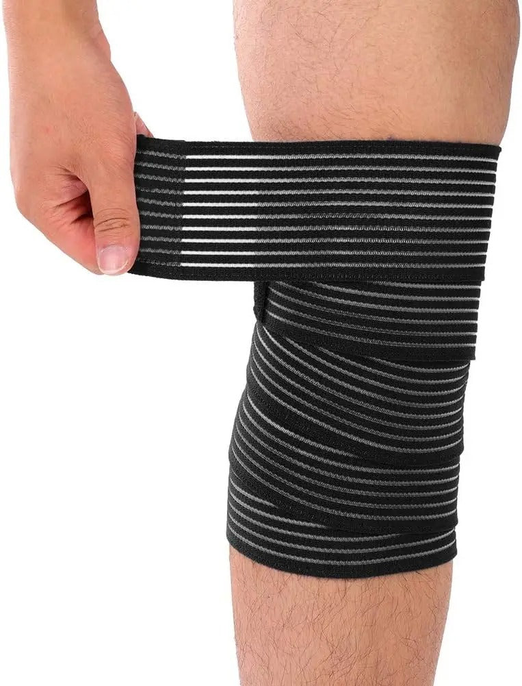 Extra Långt Elastiskt Knäskydd – För Stabilisering och Stöd vid Sport och Fysisk Aktivitet