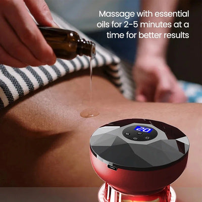 Elektrisk Vakuumkoppningsapparat – Trådlös Massage och Värmeterapi