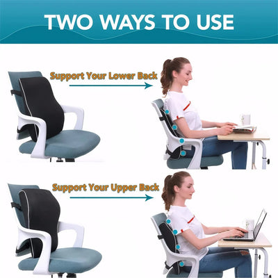 Ergonomisk Ryggkudde med Justerbart Fäste