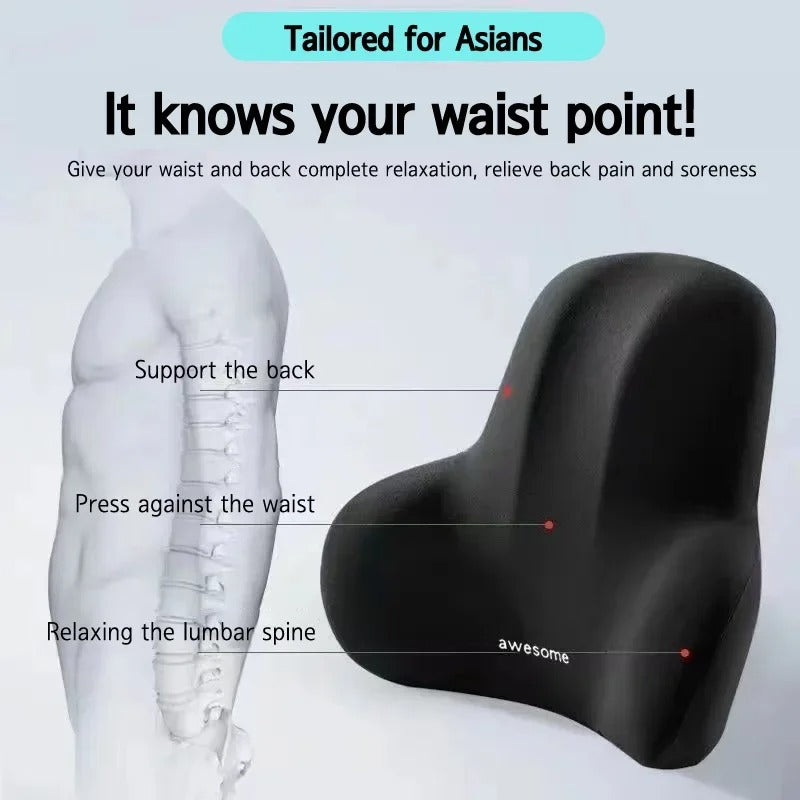Ländryggskudde med Ergonomisk Design & Smärtlindring
