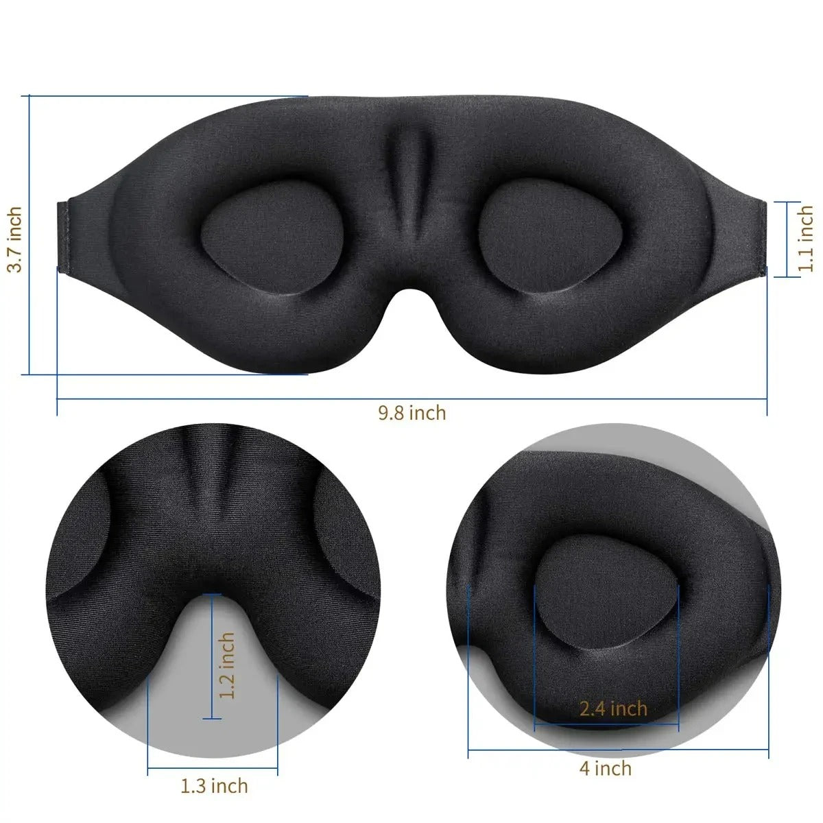 Sömnlätt – 3D Mask för Ljusfri Sömn
